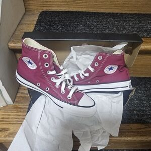 Converse Burgundy Sneakers with White Highlights